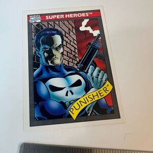 PUNISHER Trading Card #47 1990 Marvel Universe Impel Series 1 RC Rookie